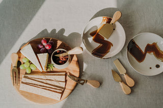 Cheese knife set with wooden handle (6 pieces) - Ost