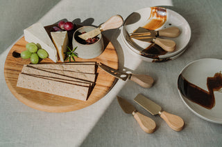 Cheese knife set with wooden handle (6 pieces) - Ost
