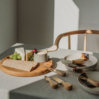 Cheese knife set with wooden handle (6 pieces) - Ost