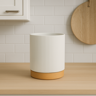 Ceramic Pot With Rotating Base