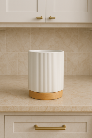 Ceramic Pot With Rotating Base