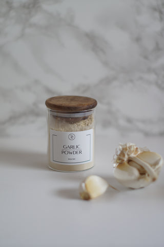 Round Glass Spice Jars With Labels - Airtight Acacia Wooden Lid