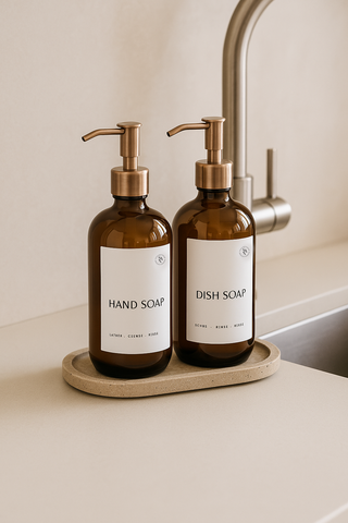 Natural Travertine Tray – 28 x 14cm | Waterproof & Heatproof Stone Display - So At Nature