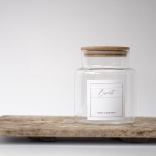 Glass Biscuit Tin Cookie Jar  - So At Nature