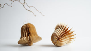 Brown Bell Shaped Paper Christmas Decor