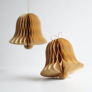 Brown Bell Shaped Paper Christmas Decor