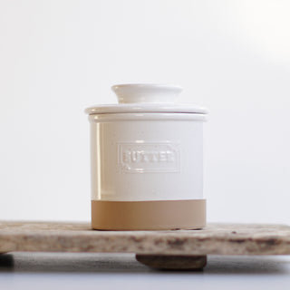 cream butter dish