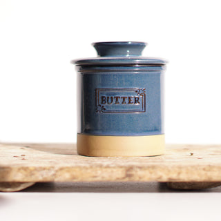blue butter dish