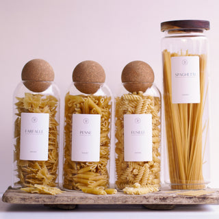 Glass Pasta Jars Storage Set - So At Nature