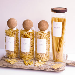 Glass Pasta Jars Storage Set - So At Nature