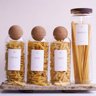 Glass Pasta Jars Storage Set - So At Nature