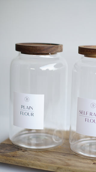 Plain Flour & Self Raising Flour Storage Container Set 1.2L, 2.0L, 2.5L - So At Nature