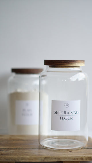 Plain Flour & Self Raising Flour Storage Container Set 1.2L, 2.0L, 2.5L - So At Nature