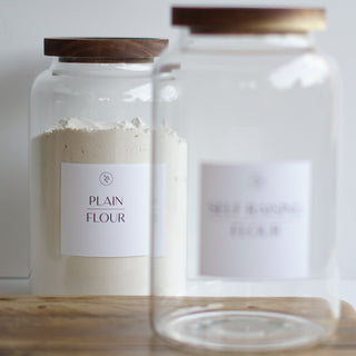 Plain Flour & Self Raising Flour Storage Container Set 1.2L, 2.0L, 2.5L - So At Nature