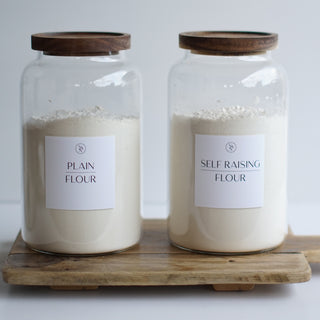 Plain Flour & Self Raising Flour Storage Container Set 1.2L, 2.0L, 2.5L - So At Nature