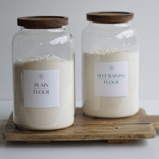 Plain Flour & Self Raising Flour Storage Container Set 1.2L, 2.0L, 2.5L - So At Nature
