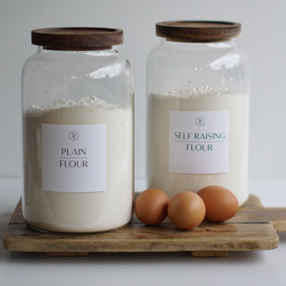 Plain Flour & Self Raising Flour Storage Container Set 1.2L, 2.0L, 2.5L - So At Nature