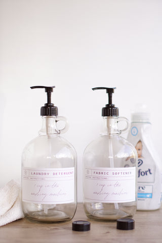 Glass Half Gallon Laundry Dispenser