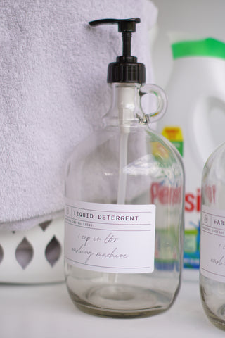 Glass Half Gallon Laundry Dispenser
