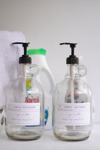 Glass Half Gallon Laundry Dispenser