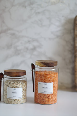 Kitchen Glass Jars with Airtight Lid
