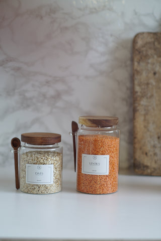 Kitchen Glass Jars with Airtight Lid