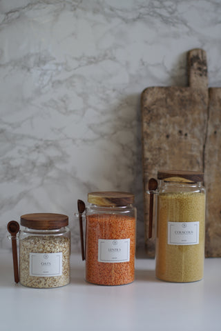 Kitchen Glass Jars with Airtight Lid