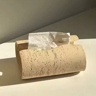 Travertine Stone Tissue Holder