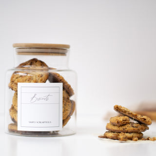 Glass Biscuit Tin Cookie Jar  - So At Nature