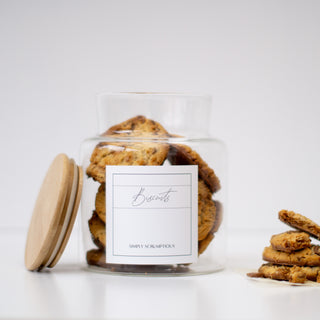 Glass Biscuit Tin Cookie Jar  - So At Nature