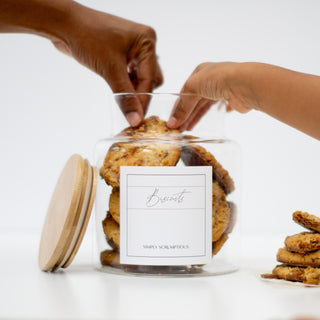 Glass Biscuit Tin Cookie Jar  - So At Nature
