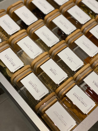 Spice Jar Labels - Customisable Set of 12, 24 or 50 - So At Nature