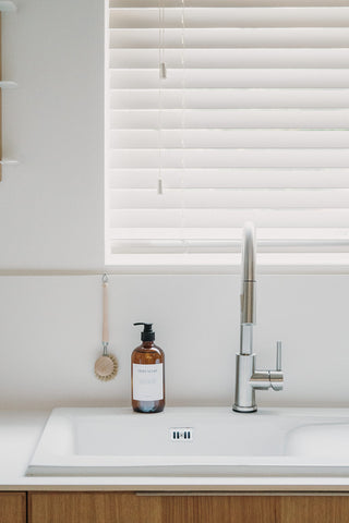 Duo Amber Glass Soap Dispenser Bottles 500ml