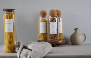 Tall Glass Pasta Jar Set