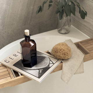 Hexagon Glass Bottle with Cork Lid - Kuusi