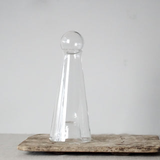 Luxury glass water carafe with clear ball lid - 1.2L capacity
