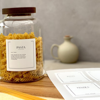 Customisable Waterproof Pantry Labels