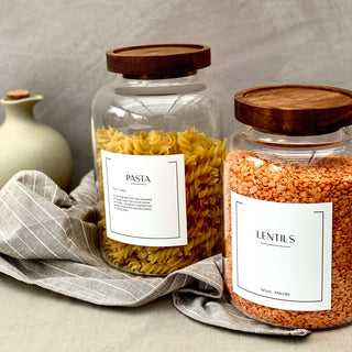 Customisable Waterproof Pantry Labels