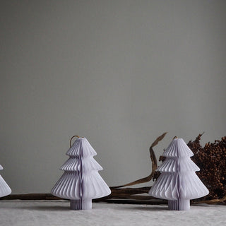 White Tree Shaped Paper Christmas Decor