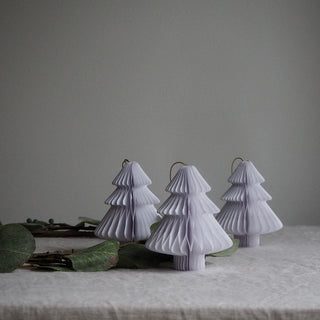White Tree Shaped Paper Christmas Decor