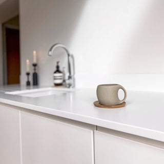 Ceramic Mug with Wooden Coaster - Magu