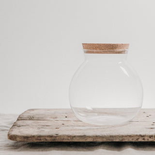 Globe Jar with Cork Lid - 500ml, 1.0L, 1.8L