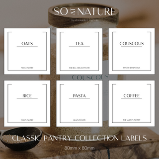 Customisable Waterproof Pantry Labels