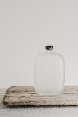 Square Bottle With Black Lid - Odin