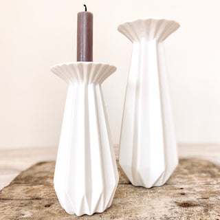 Ceramic Candle Holder - Origami