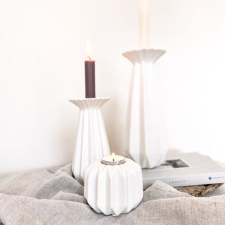 Ceramic Candle Holder - Origami