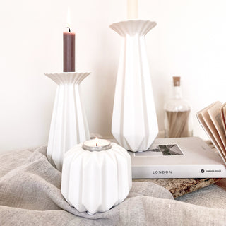 Ceramic Candle Holder - Origami