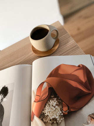 Ceramic Mug with Wooden Coaster - Magu