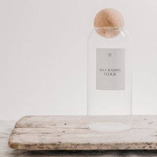Glass Jar with Cork Ball Lid 500ml (Perfectly Imperfect) - Perfekti