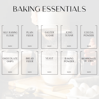 Customisable Pantry Baking Labels Set (Medium Size) - So At Nature